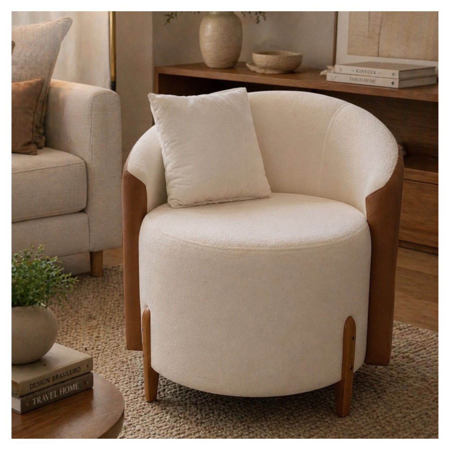Puff Poltrona Elegance em ambiente Facilita Brasil